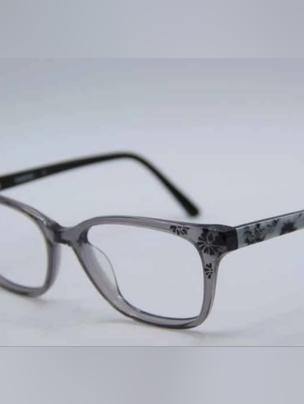 BeBe Gray Cat-Eye Glasses BB5163